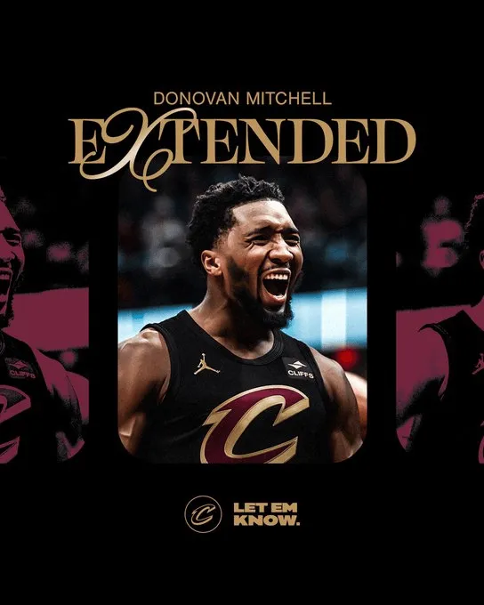 骑士官方:球队与米切尔正式达成续约协议